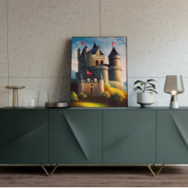 Castle Digital Fantasy Art Poster #06