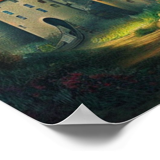 Castle Digital Fantasy Art Poster #08 (Ecke)