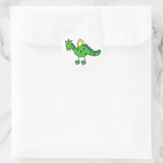 Castle Dragon Sticker (Tasche)