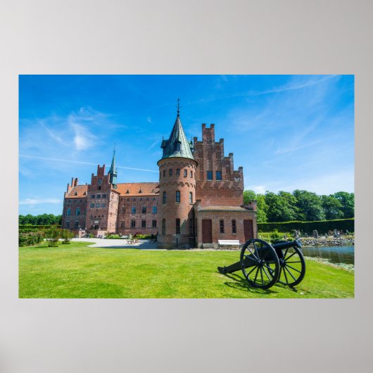 Castle Egeskov Landschaftlich Poster (Vorne)