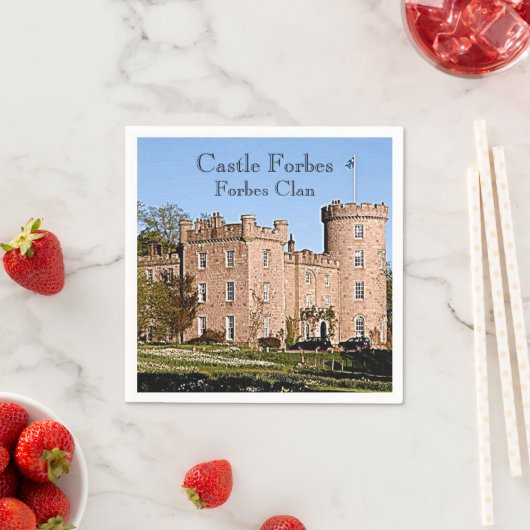 Castle Forbes - Forbes Clan Serviette (Beispiel)