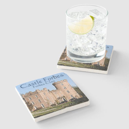 Castle Forbes - Forbes Clan Steinuntersetzer (Seitenansicht)