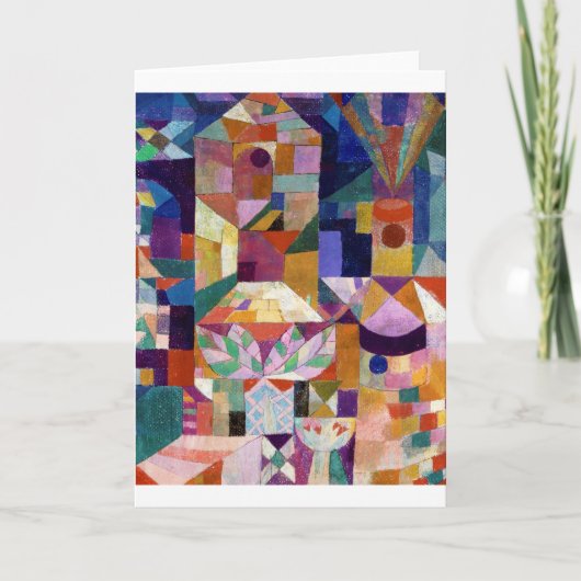 Castle Garden, Paul Klee Karte (Vorderseite)