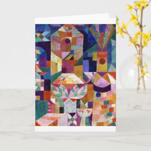 Castle Garden, Paul Klee Karte (Gelbe Blume)