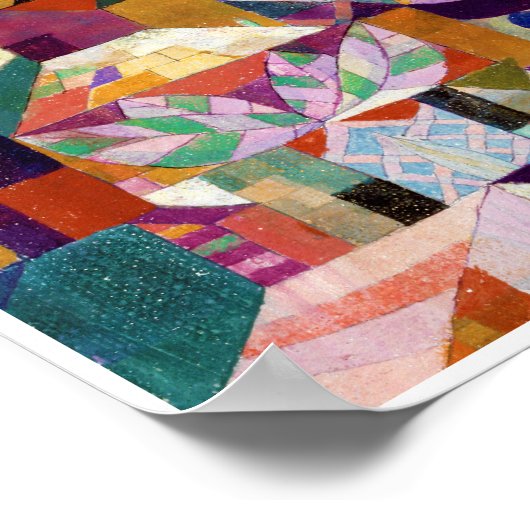 Castle Garden, Paul Klee Poster (Ecke)