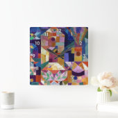 Castle Garden, Paul Klee Quadratische Wanduhr (Zuhause)