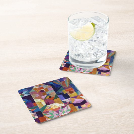 Castle Garden, Paul Klee Rechteckiger Pappuntersetzer (Vor Ort)