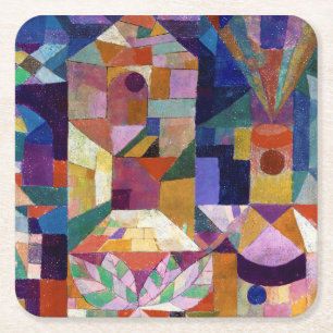 Castle Garden, Paul Klee Rechteckiger Pappuntersetzer