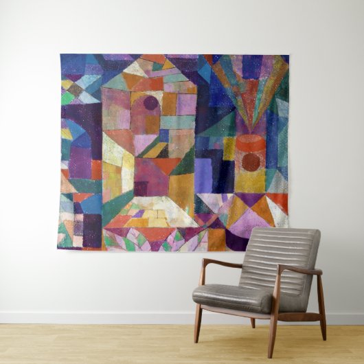 Castle Garden, Paul Klee Wandteppich (Beispiel (Horizontal))