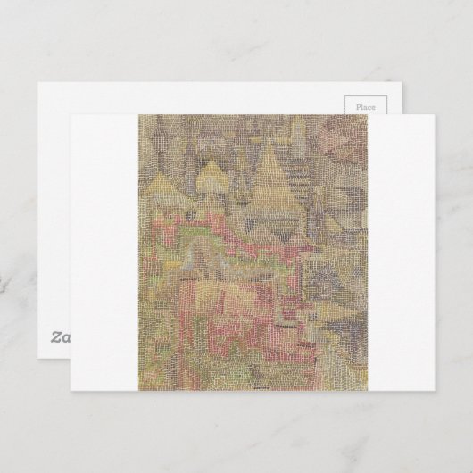Castle Garden von Paul Klee Postkarte (Vorne/Hinten)