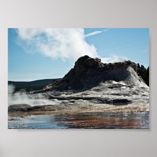Castle Geyser 2 Druck Poster (Vorne)
