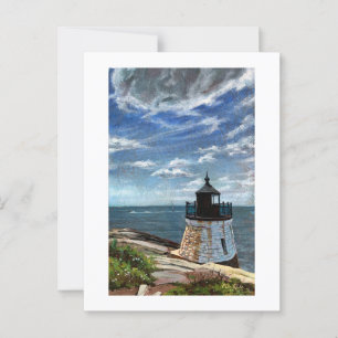 Castle Hill Lighthouse in Newport, RI Postkarte