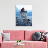 Castle Hill Lighthouse - Newport, RI-Leinwand Leinwanddruck (Insitu (Wohnzimmer))