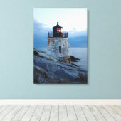 Castle Hill Lighthouse - Newport, RI-Leinwand Leinwanddruck (Insitu (Holzboden))