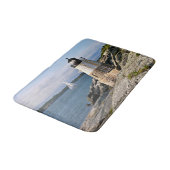 Castle Hill Lighthouse, Rhode Island Badematte (Schrägansicht)