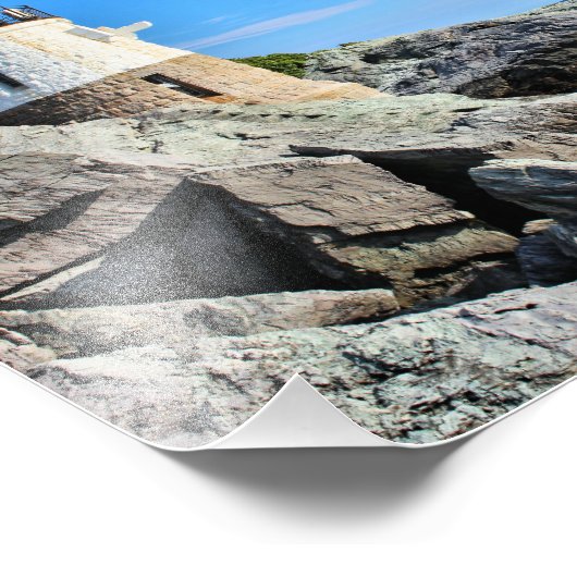 Castle Hill Lighthouse, Rhode Island Fotodruck (Ecke)
