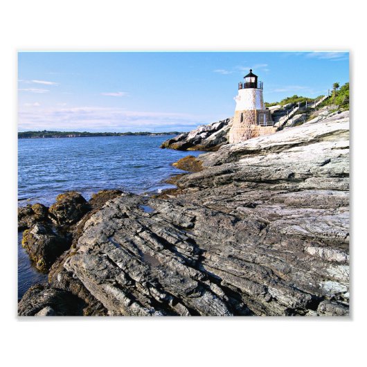 Castle Hill Lighthouse, Rhode Island Fotodruck (Vorne)