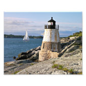 Castle Hill Lighthouse, Rhode Island Fotodruck (Vorne)
