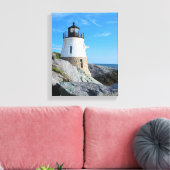Castle Hill Lighthouse, Rhode Island Leinwanddruck (Insitu (Wohnzimmer))