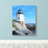 Castle Hill Lighthouse, Rhode Island Leinwanddruck (Insitu (Holzboden))