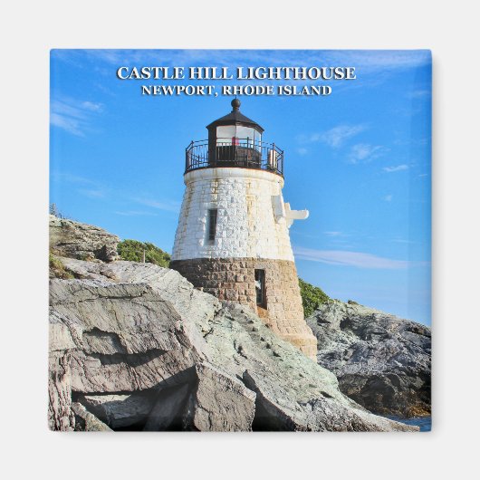 Castle Hill Lighthouse, Rhode Island Magnet (Vorne)