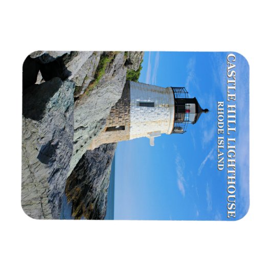 Castle Hill Lighthouse, Rhode Island Magnet (Horizontal)