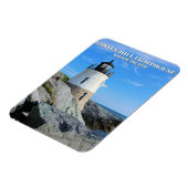 Castle Hill Lighthouse, Rhode Island Magnet (Linke Seite)