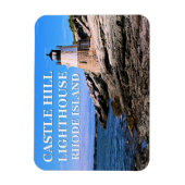 Castle Hill Lighthouse, Rhode Island Magnet (Vertikal)