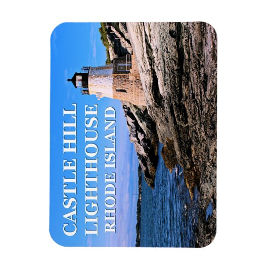 Castle Hill Lighthouse, Rhode Island Magnet (Vertikal)