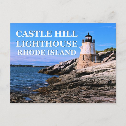Castle Hill Lighthouse, Rhode Island Postkarte (Vorderseite)