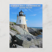 Castle Hill Lighthouse, Rhode Island Postkarte (Vorderseite)