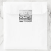 Castle Howard Quadratischer Aufkleber (Tasche)