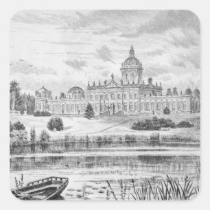 Castle Howard Quadratischer Aufkleber