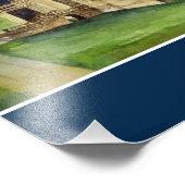 Castle Howard York England Aquarellmalerei Fotodruck (Ecke)