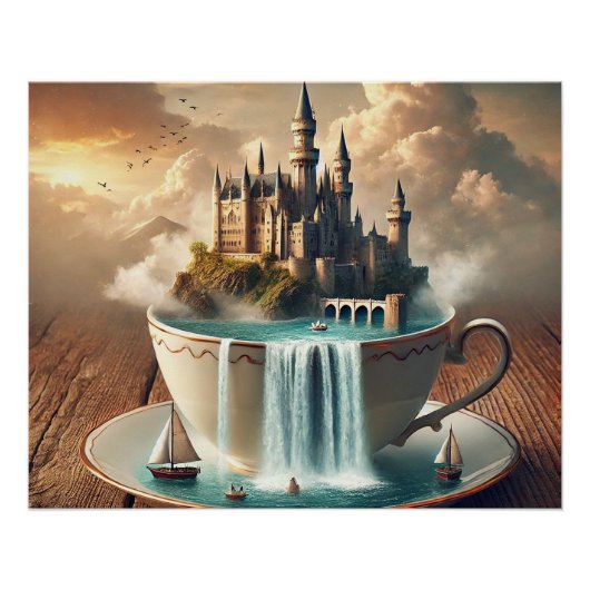 Castle in a Teacup – A Fantasy World in Miniature Poster (Vorderseite)