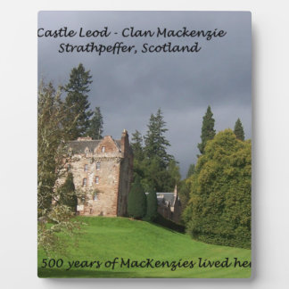 CASTLE LEOD - Schottland MacKenzie Clan Fotoplatte