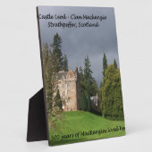 CASTLE LEOD - Schottland MacKenzie Clan Fotoplatte (Seite)
