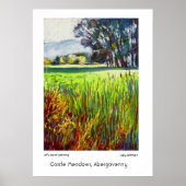 Castle Meadows, Abergavenny Print oder Poster (Vorne)