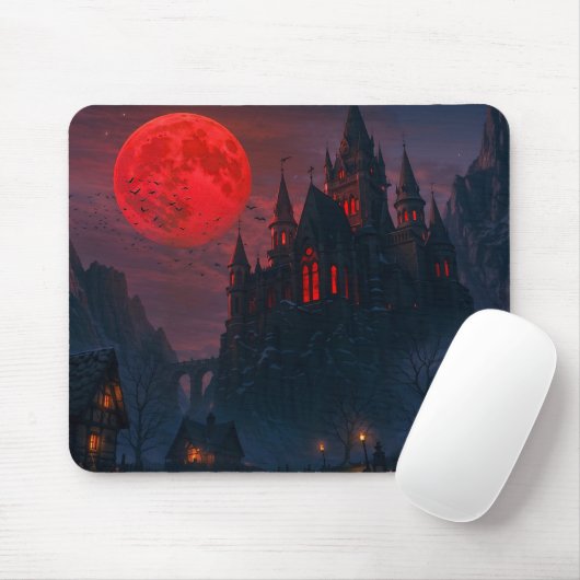 Castle of the Vampire's Blood Mousepad (Mit Mouse)