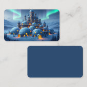 Castle of Winter Hearth Bookmark Visitenkarte (Vorne/Hinten)
