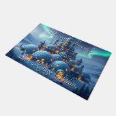 Castle of Winter Hearth Fußmatte (Schrägansicht)