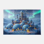 Castle of Winter Hearth Fußmatte (Vorderseite)