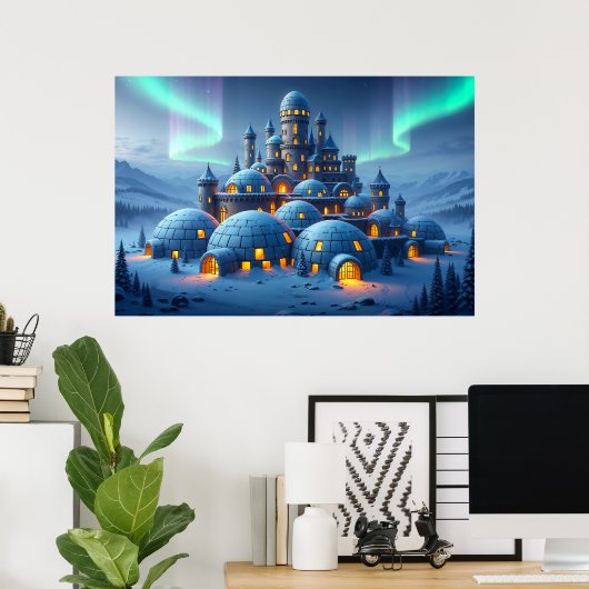 Castle of Winter Hearth Poster (Heimbüro)