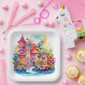 Castle Pink Dreamworld Pappteller (Party)
