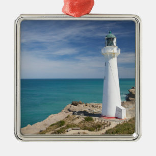 Castle Point Leuchtturm, Castlepoint, Wairarapa, Silbernes Ornament