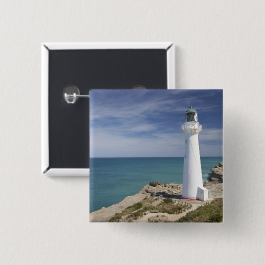 Castle Point Lighthouse, Castlepoint, Wairarapa, Button (Vorne & Hinten)