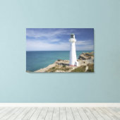 Castle Point Lighthouse, Castlepoint, Wairarapa, Leinwanddruck (Insitu (Holzboden))