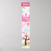 Castle/Princess Dreams Growth Chart Behielt auf 8x Poster (Vorne)