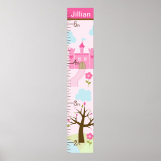 Castle/Princess Dreams Growth Chart Behielt auf 8x Poster