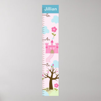 Castle/Princess Dreams Growth Chart Behielt auf 8x Poster